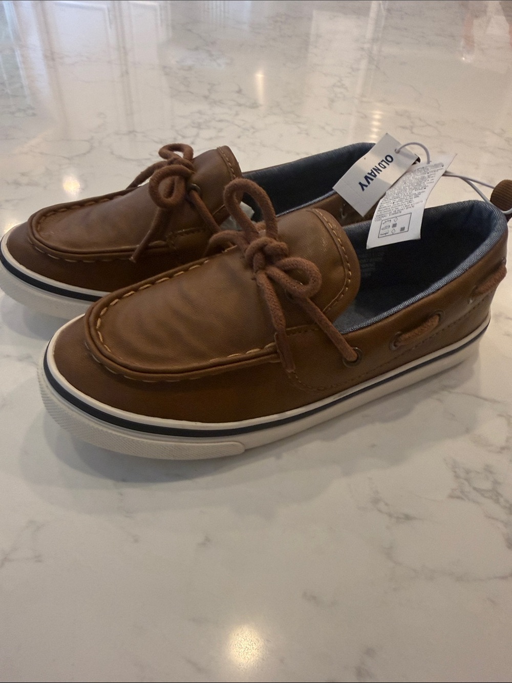 Old Navy Brown Kids Moccasin Boat Shoes size 11